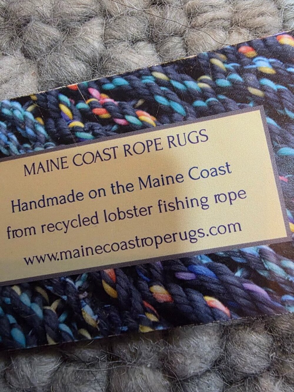 Made in Maine - Rope Rug 18"X32"